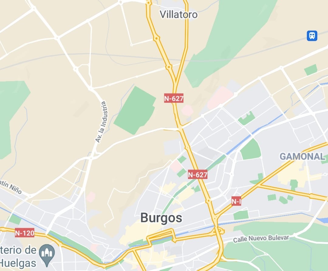 google maps mapa Burgos ciudad callejero